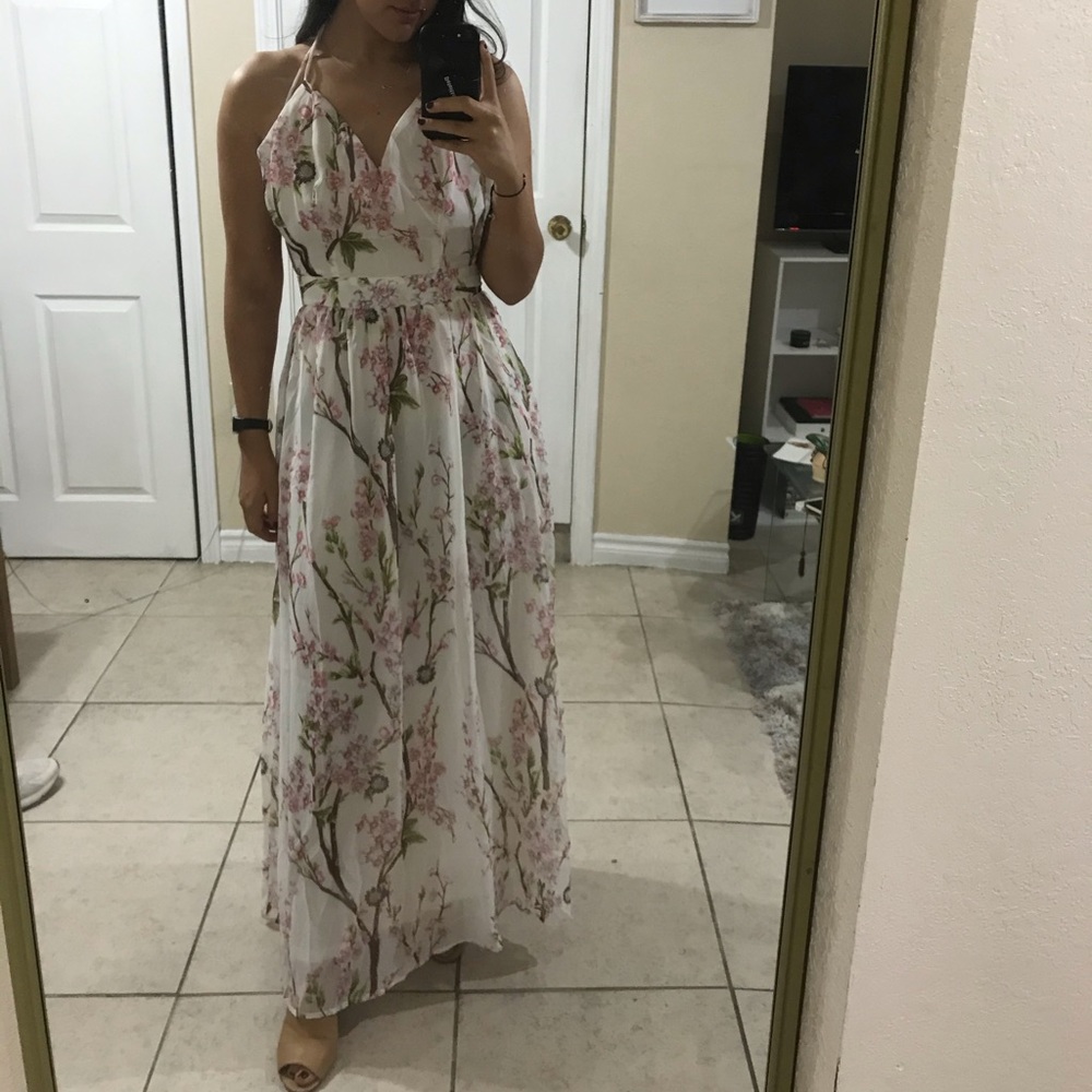 Floral Backless Dress🌸